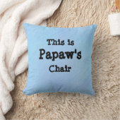 名前の変更これはPapaw's Chairである – 祖父 クッション (ブランケット)