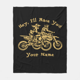 名前の変更すべての文字おい、私はあなたをレースする フリースブランケット