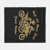 名前の変更すべての文字おい、私はあなたをレースする フリースブランケット (正面(横))