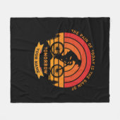 名前の変更すべての文字マウンテンバイクの痛み今日 フリースブランケット (正面(横))