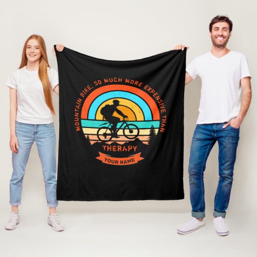 名前の変更すべての文字マウンテンバイクセラピー フリースブランケット (インサイチュ)