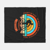 名前の変更すべての文字マウンテンバイクセラピー フリースブランケット (正面(横))