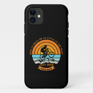 名前の変更すべての文字マウンテンバイクJust Ride iPhone 11 ケース