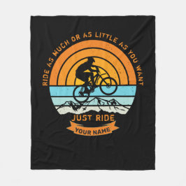 名前の変更すべての文字マウンテンバイクJust Ride T フリースブランケット