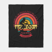 名前の変更すべての文字マウンテンバイクTailwind フリースブランケット (正面)