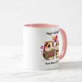 名前の変更すべての文字モルモットValentines マグカップ (正面右)