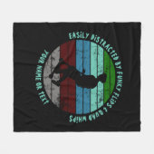 名前の変更すべての文字簡単に気を散らしたスクーター フリースブランケット (正面(横))