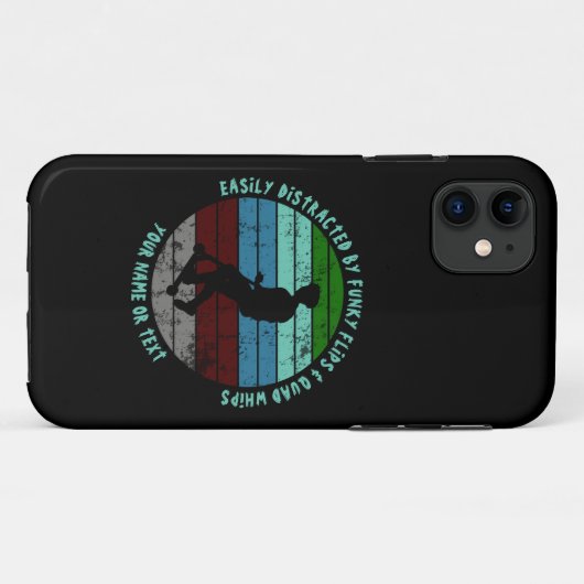 名前の変更すべての文字簡単に気を散らしたスクーター Case-Mate iPhoneケース (裏面(横))