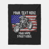 名前の変更すべての文字通り違反 フリースブランケット (正面)