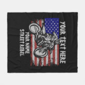 名前の変更すべての文字通り違反 フリースブランケット (正面(横))