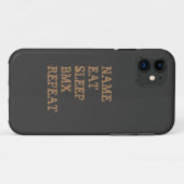 名前の変更すべての文字食べスリープBMXリピート Case-Mate iPhoneケース (裏面(横))