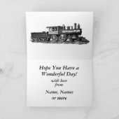 名前の変更とすべての文字トレーンのおじいちゃんクリスマス カード (内部)