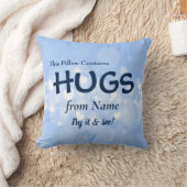 名前の変更と文字この枕はハグを含む クッション (ブランケット)