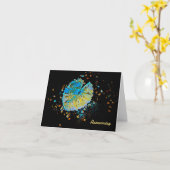 名前の変更の告知 カード (黄色い花)