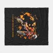 名前の変更の追加文字ほとんど汚れ傷つけない フリースブランケット (正面(横))