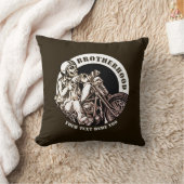 名前の変更の追加文字オートバイブラザフード クッション (ブランケット)
