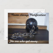 名前の変更はがき ポストカード (正面/裏面)