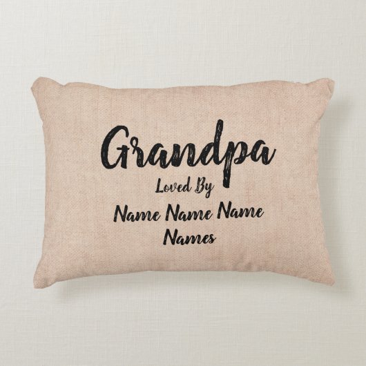 名前の変更グランドパが愛するユーザー アクセントクッション (正面)