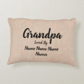 名前の変更グランドパが愛するユーザー アクセントクッション (裏面)
