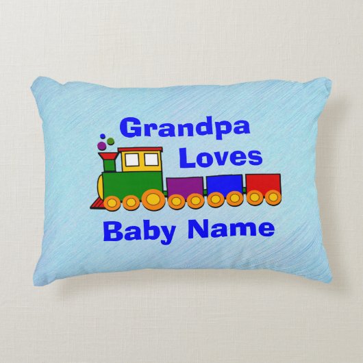 名前の変更グランドパワード、愛するベビートイトレイン アクセントクッション (正面)