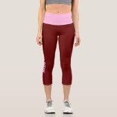 名前の変更レギンス-スタイルの個人用設定 カプリレギンス (正面)