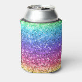 名前の変更任意の文字彼女は輝く虹を流した 缶クーラー (缶裏面)