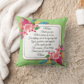 名前の変更文字ありがとう母の日 クッション (ブランケット)