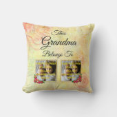 名前の変更文字この祖母は写真に属している クッション (正面)