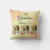 名前の変更文字この祖母は写真に属している クッション (正面)