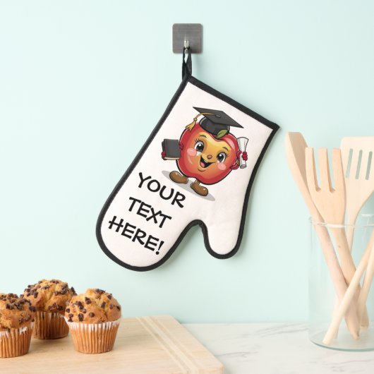 名前の変更文字をパーソナライズ卒業Apple 鍋つかみ (インサイチュ (吊り下げ))