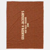 名前の変更文字グランドパマントーク&読ズゾーン フリースブランケット (正面)