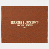 名前の変更文字グランドパマントーク&読ズゾーン フリースブランケット (正面(横))