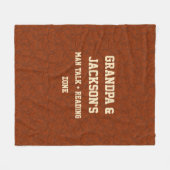 名前の変更文字グランドパマントーク&読ズゾーン フリースブランケット (正面(横))