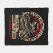 名前の変更文字スピード反乱挑戦旅行 フリースブランケット (正面(横))