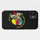 名前の変更文字ライド懸命ホームダートバイク Case-Mate iPhoneケース (裏面(横))