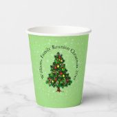 名前の変更文字一致クリスマスツリー20xx 紙コップ (裏面)