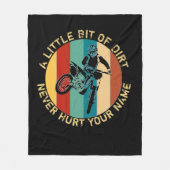 名前の変更文字少し汚れ傷つけない追加 フリースブランケット (正面)