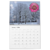 名前の変更文字彼女はピンクのひまわり20xx カレンダー (1月 2026)