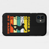 名前の変更文字来と自分の名前でスケートを追加 Case-Mate iPhoneケース (裏面(横))