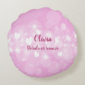 名前の変更文字私たちは願いを作った&あなた来は真 ラウンドクッション (裏面)