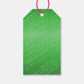 名前の変更文字赤い緑のクリスマスギフトタグの追加 ギフトタグ (裏面)