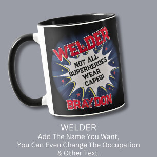 名前の変更文字- Welder - Not All Superheroes マグカップ