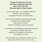 名前の変更、任意の文字祖母は次のカドルを取得 ベビーTシャツ