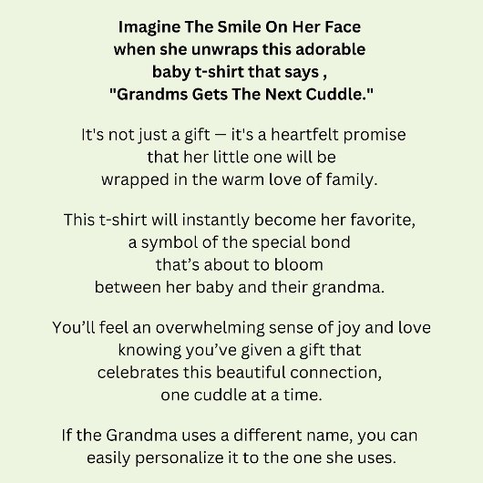 名前の変更、任意の文字祖母は次のカドルを取得 ベビーTシャツ