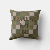 名前の変更 – 祖父の昼寝時間 クッション (裏面)