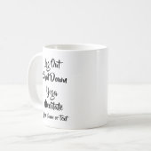 名前の変更ALL文字ログアウト終了おもしろい コーヒーマグカップ (正面左)