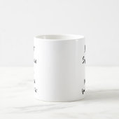 名前の変更ALL文字ログアウト終了おもしろい コーヒーマグカップ (中央)