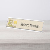 名前の大きいチーズ デスクネームプレート (正面)