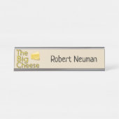 名前の大きいチーズ デスクネームプレート (正面)