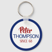 名前の姓サークルロゴ キーホルダー (裏面)